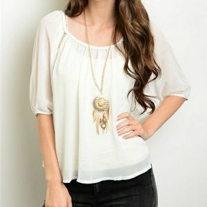 White flowy Blouse